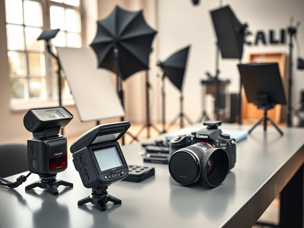 aksesori flash dan lighting kamera profesional